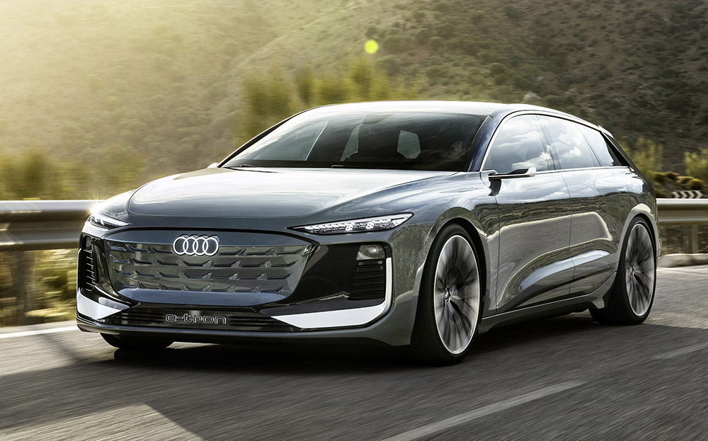 Premiär för eldrivna Audi A6 Avant etron concept www.sportbilen.se